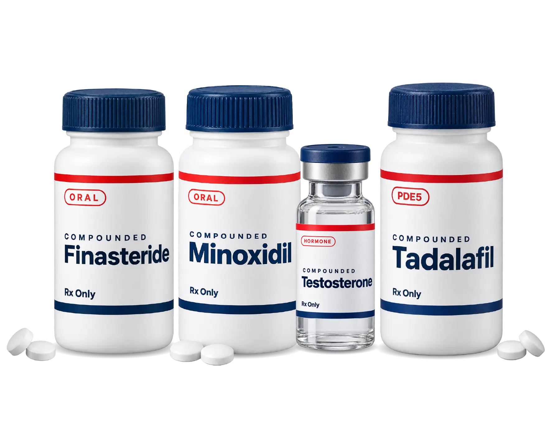 Testosterone + Tadalafil + Finasteride + Minoxidil bundle