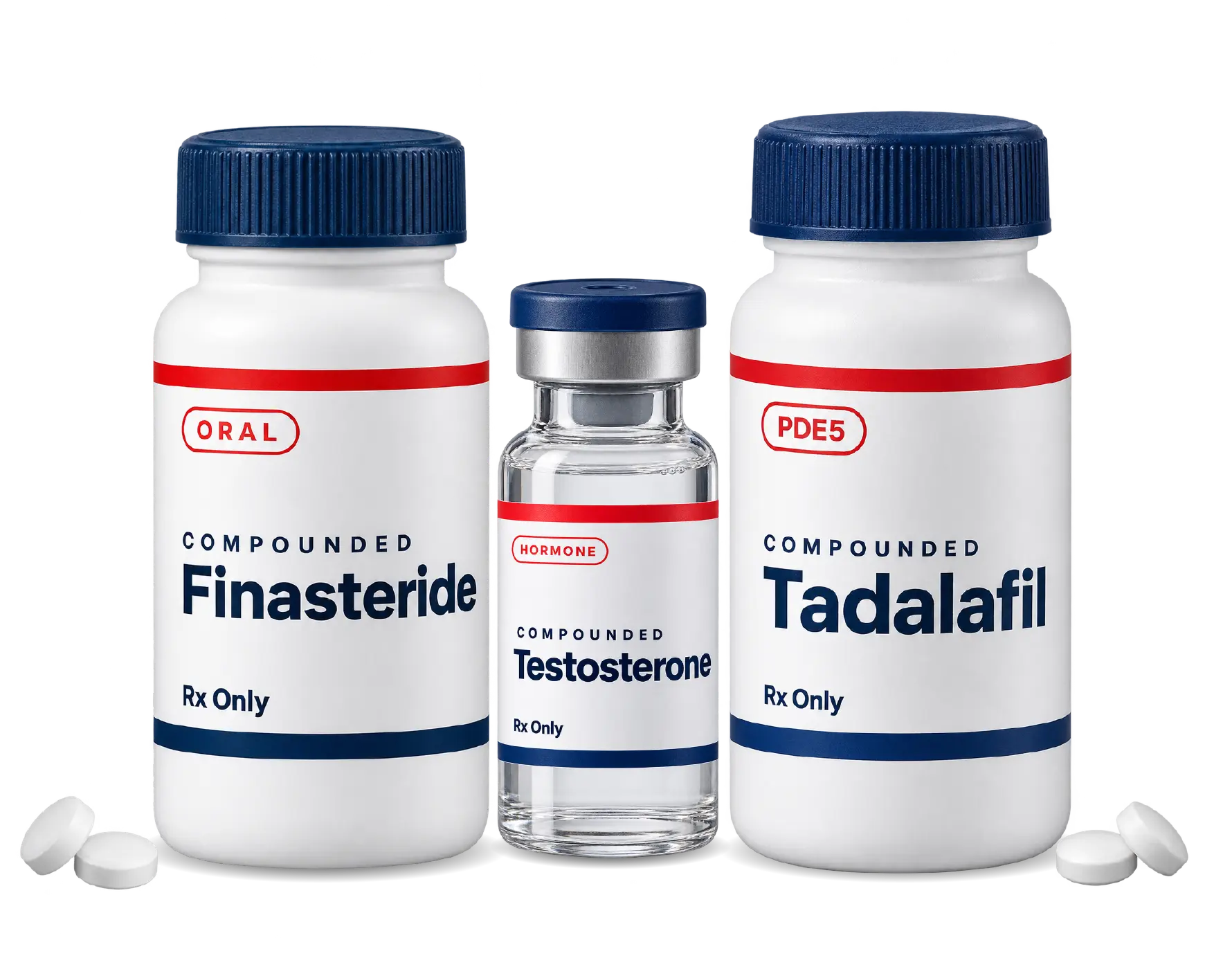 Testosterone + Tadalafil + Finasteride bundle