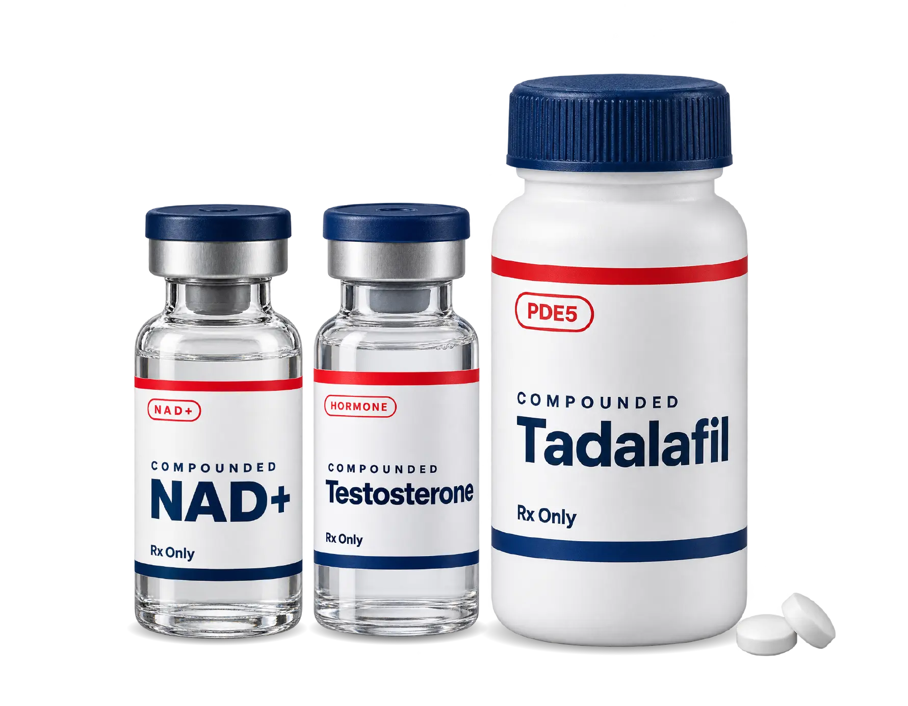 Testosterone + Tadalafil + NAD+ bundle